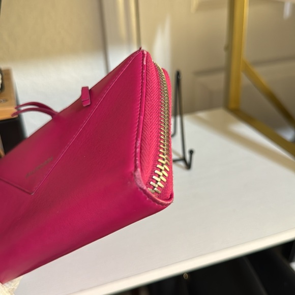 Authentic BALENCIAGA Papier Continental Leather Zip Around Long Wallet - Picture 15 of 16